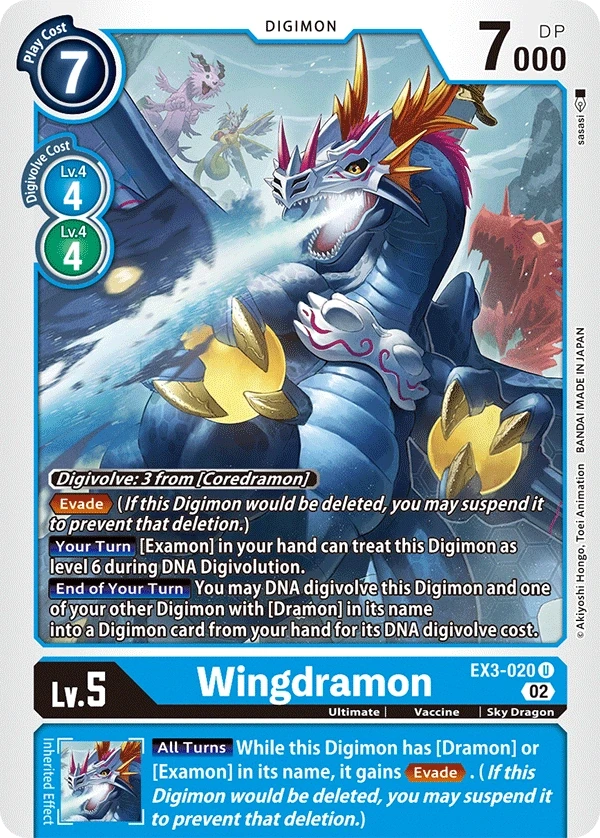 Wingdramon &mdash; Digimon Card Game card
