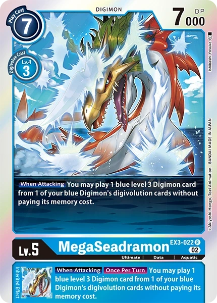 MegaSeadramon &mdash; Digimon Card Game card
