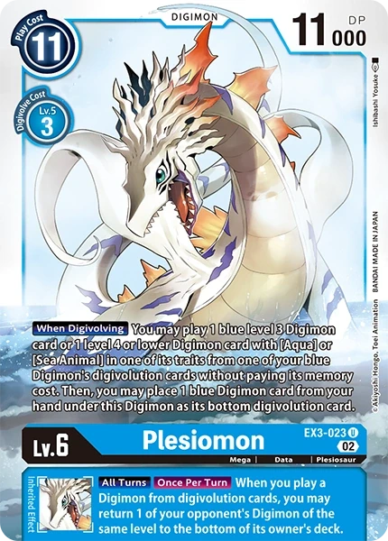 Plesiomon &mdash; Digimon Card Game card
