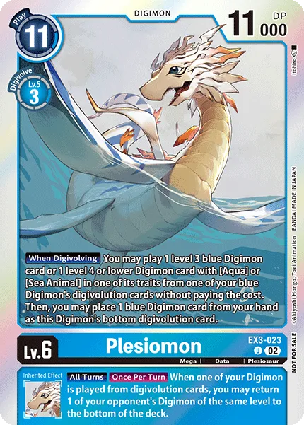 Plesiomon &mdash; Digimon Card Game card