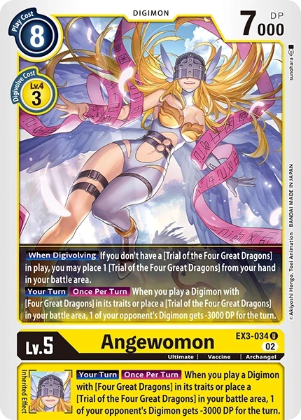 Angewomon &mdash; Digimon Card Game card