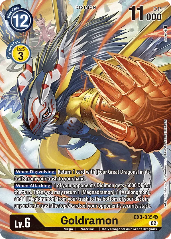 Goldramon &mdash; Digimon Card Game card