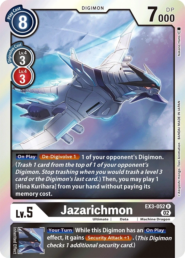 Jazarichmon &mdash; Digimon Card Game card