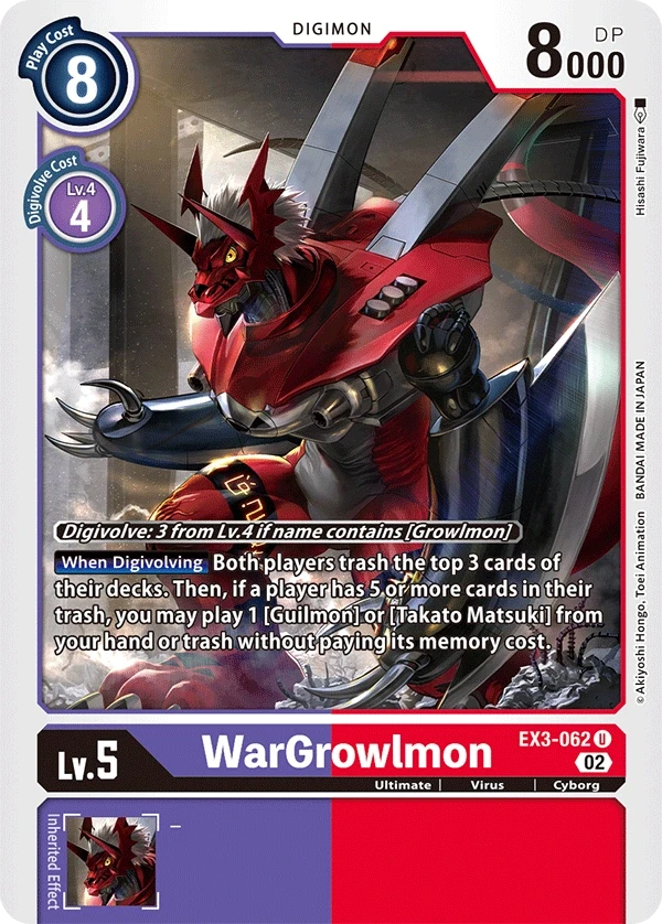 WarGrowlmon &mdash; Digimon Card Game card