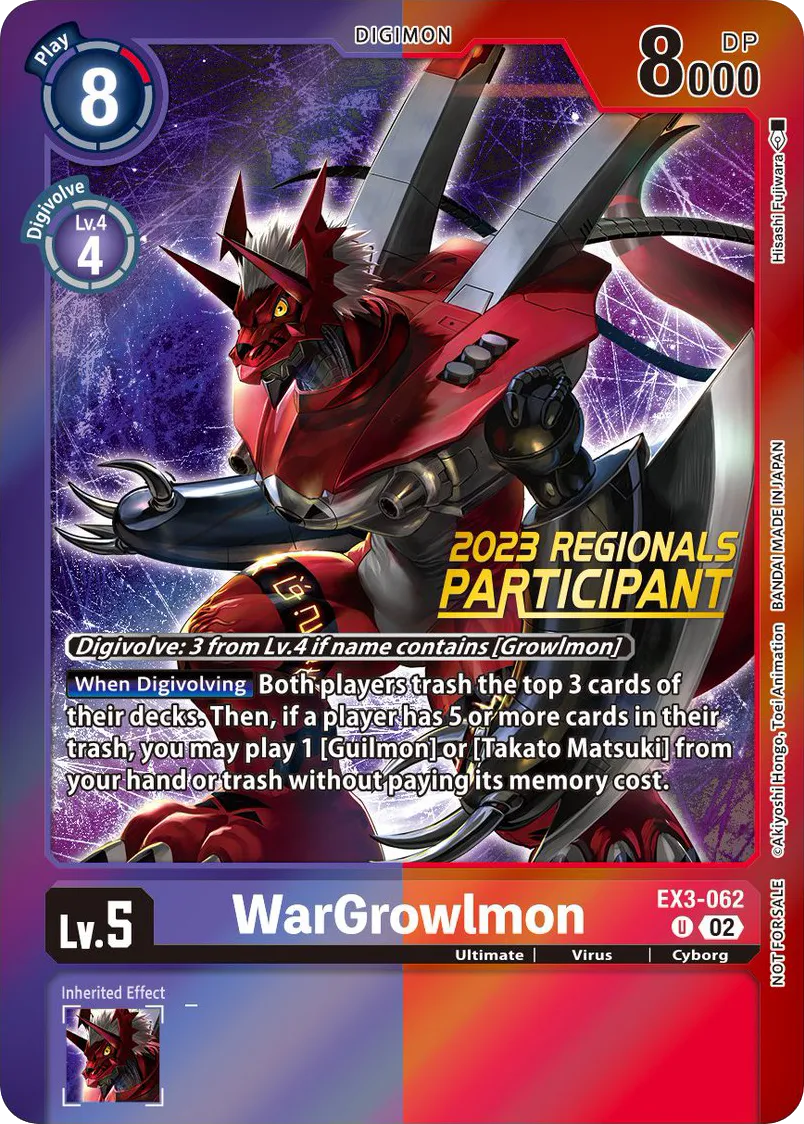 WarGrowlmon &mdash; Digimon Card Game card