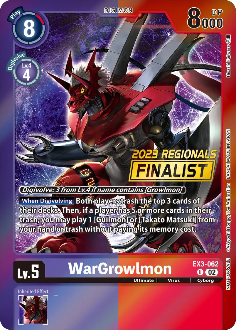WarGrowlmon &mdash; Digimon Card Game card
