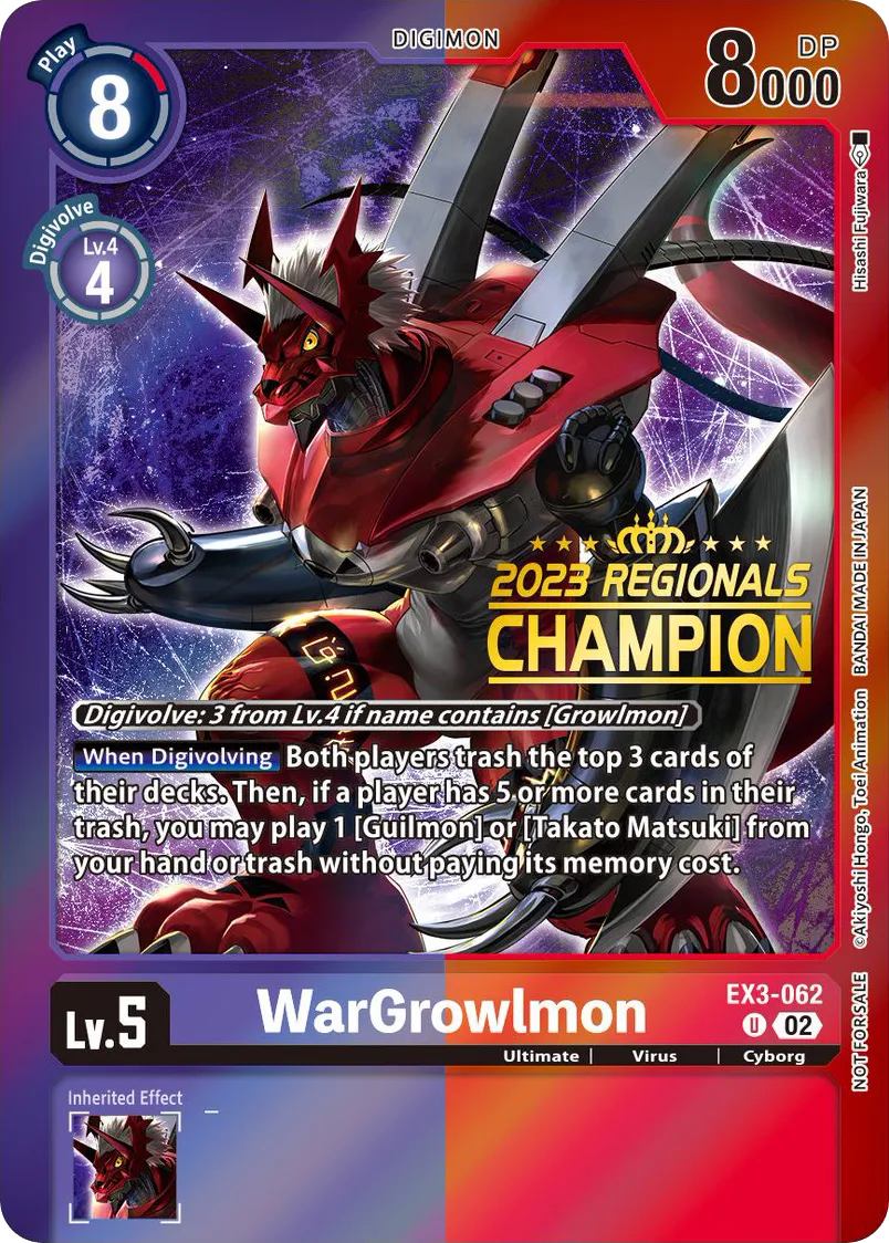 WarGrowlmon &mdash; Digimon Card Game card