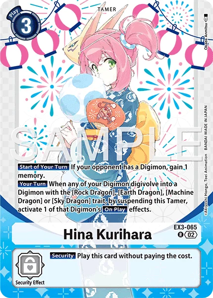 Hina Kurihara &mdash; Digimon Card Game card