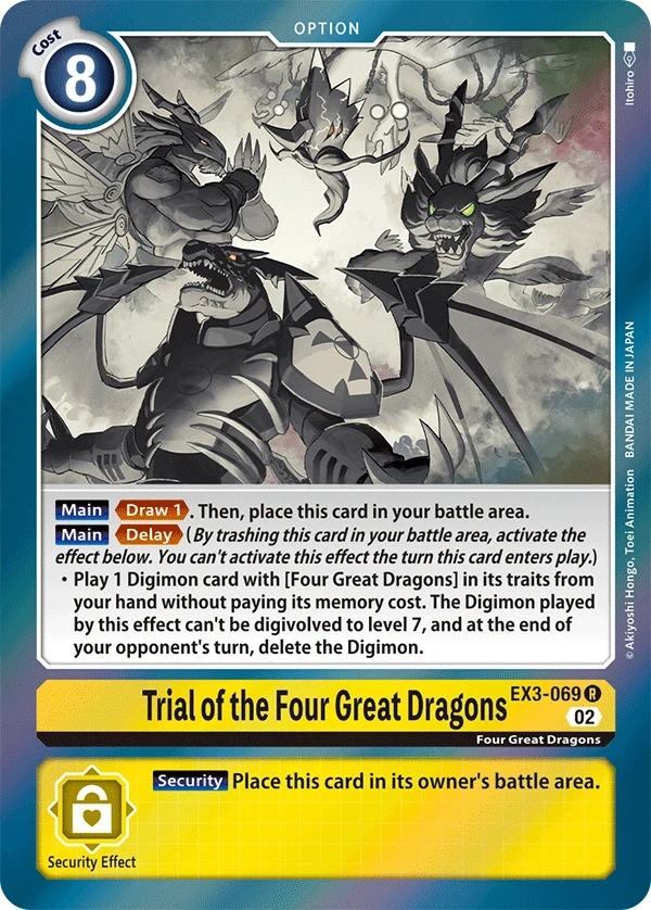 Trial of the Four Great Dragons &mdash; Digimon Card Game card