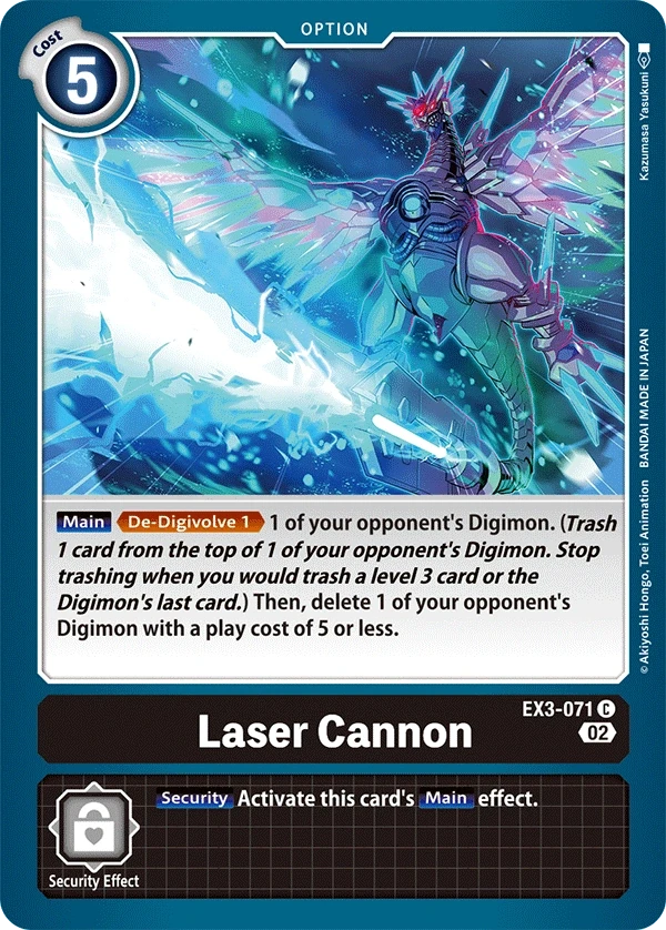 Laser Cannon &mdash; Digimon Card Game card
