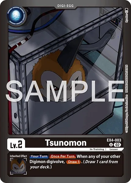 Tsunomon &mdash; Digimon Card Game card