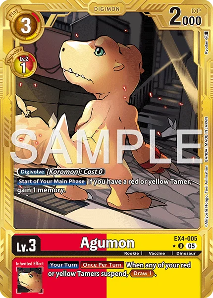 Agumon &mdash; Digimon Card Game card