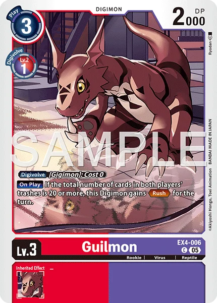 Guilmon &mdash; Digimon Card Game card