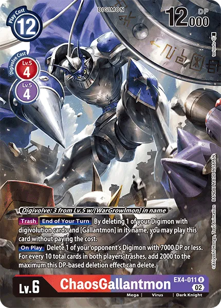ChaosGallantmon &mdash; Digimon Card Game card
