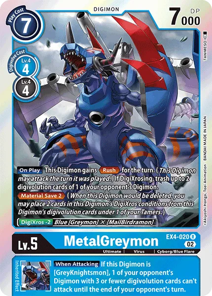 MetalGreymon &mdash; Digimon Card Game card