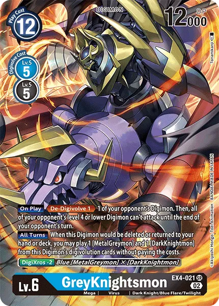 GreyKnightsmon &mdash; Digimon Card Game card