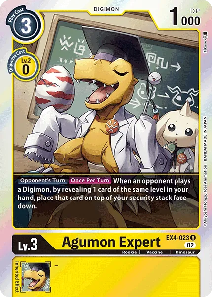 Agumon Expert &mdash; Digimon Card Game card