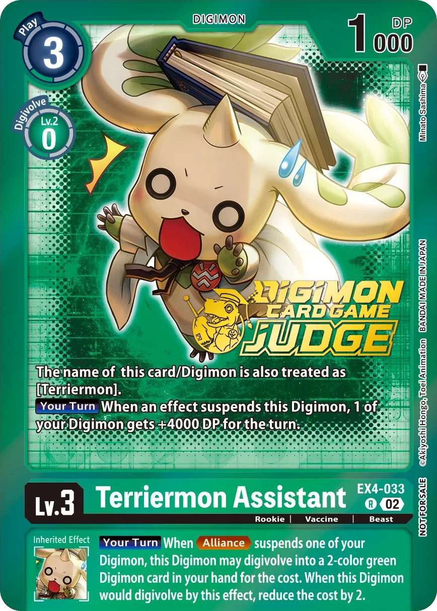 Terriermon Assistant &mdash; Digimon Card Game card