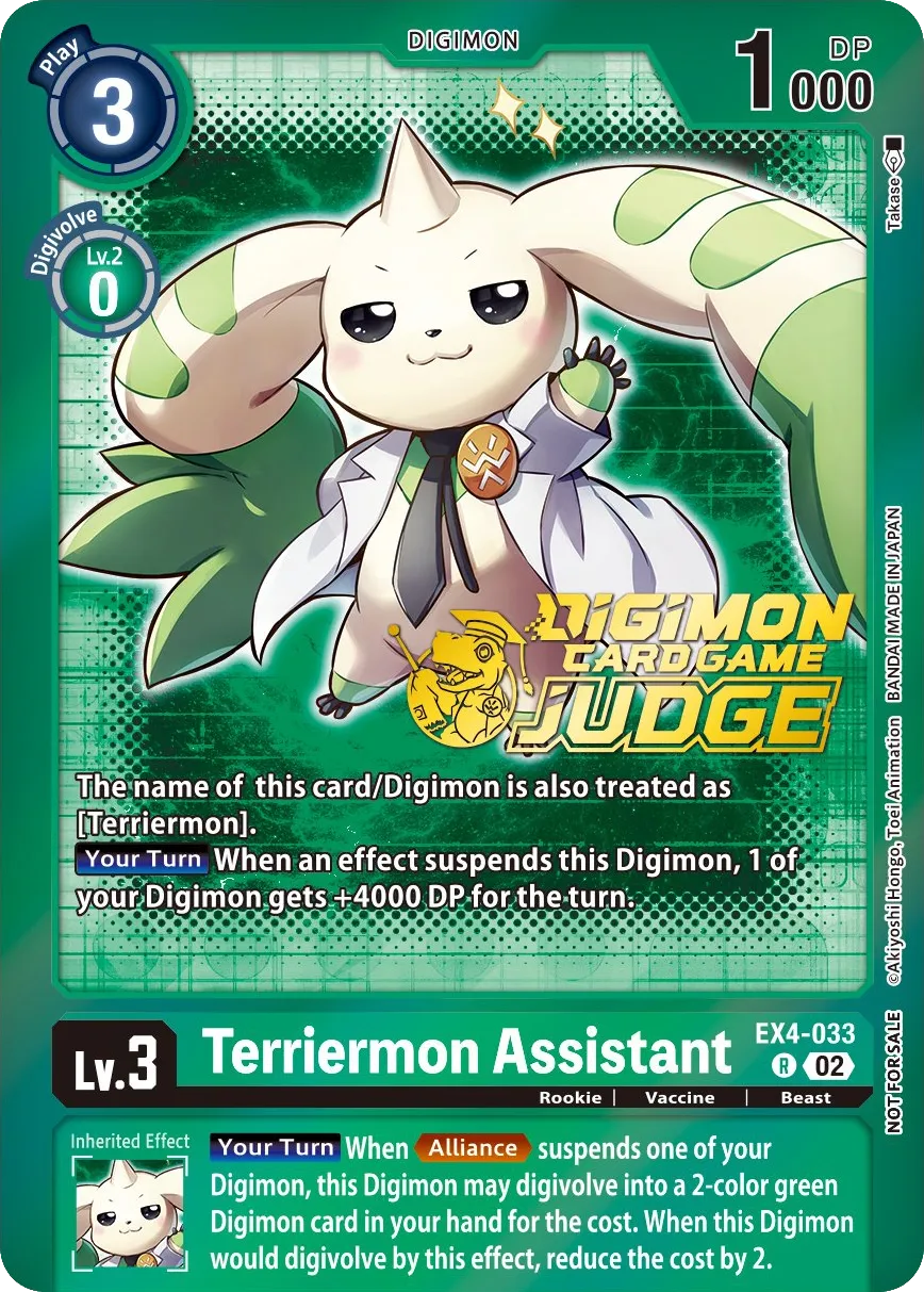 Terriermon Assistant &mdash; Digimon Card Game card