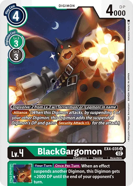 BlackGargomon &mdash; Digimon Card Game card