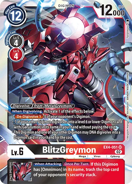 BlitzGreymon &mdash; Digimon Card Game card