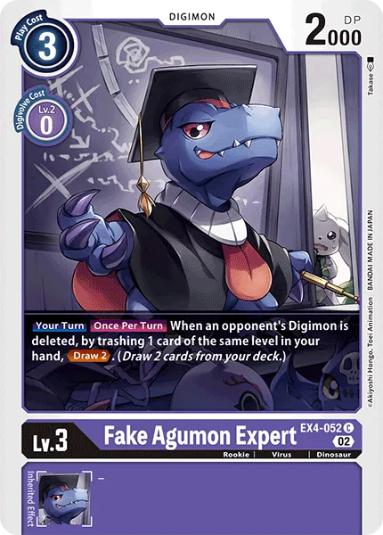 Fake Agumon Expert &mdash; Digimon Card Game card