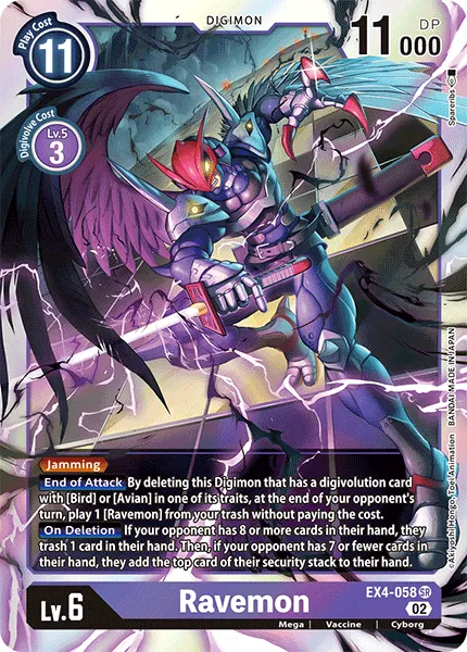 Ravemon &mdash; Digimon Card Game card