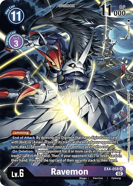 Ravemon &mdash; Digimon Card Game card