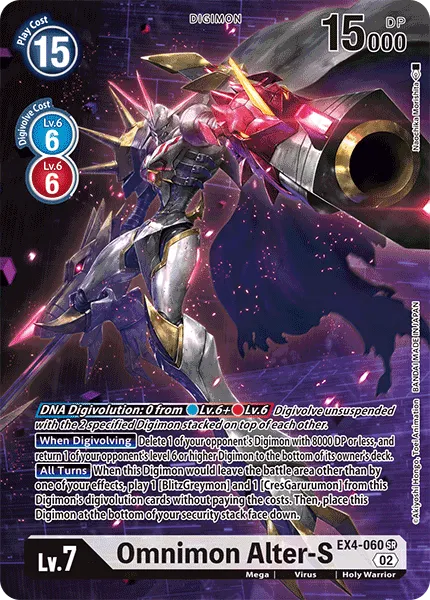 Omnimon Alter-S &mdash; Digimon Card Game card