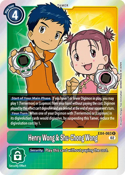 Henry Wong & Shu-Chong Wong &mdash; Digimon Card Game card