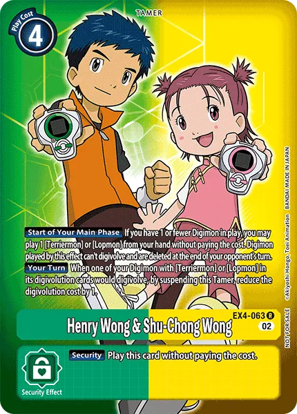 Henry Wong & Shu-Chong Wong &mdash; Digimon Card Game card