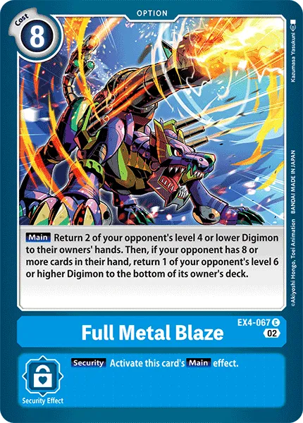 Full Metal Blaze &mdash; Digimon Card Game card