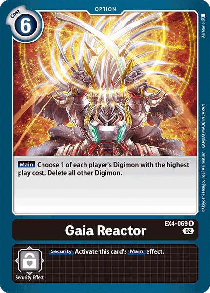 Gaia Reactor &mdash; Digimon Card Game card