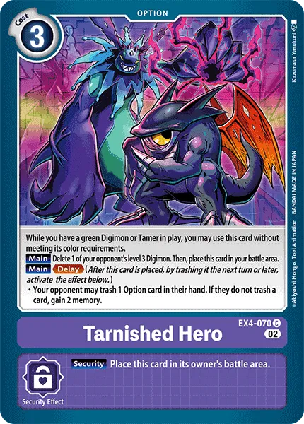 Tarnished Hero &mdash; Digimon Card Game card