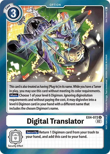 Digital Translator &mdash; Digimon Card Game card