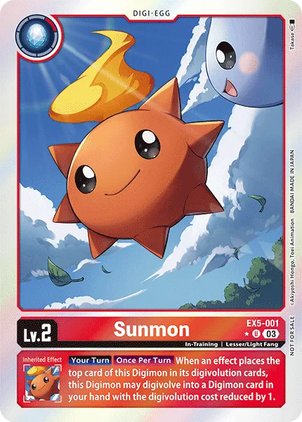 Sunmon &mdash; Digimon Card Game card