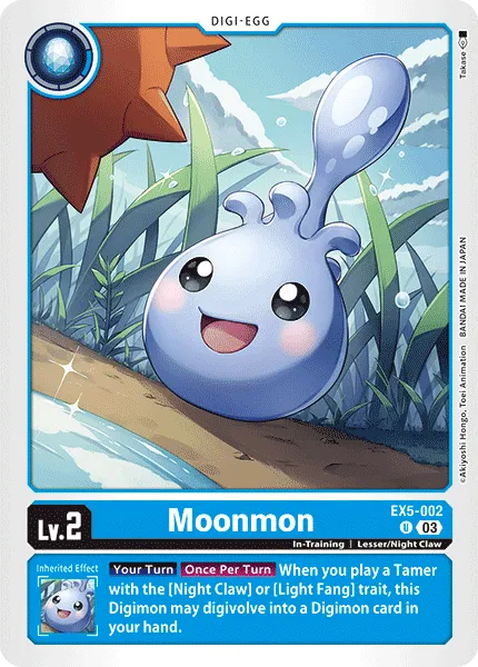Moonmon &mdash; Digimon Card Game card