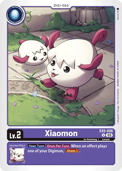 Xiaomon &mdash; Digimon Card Game card