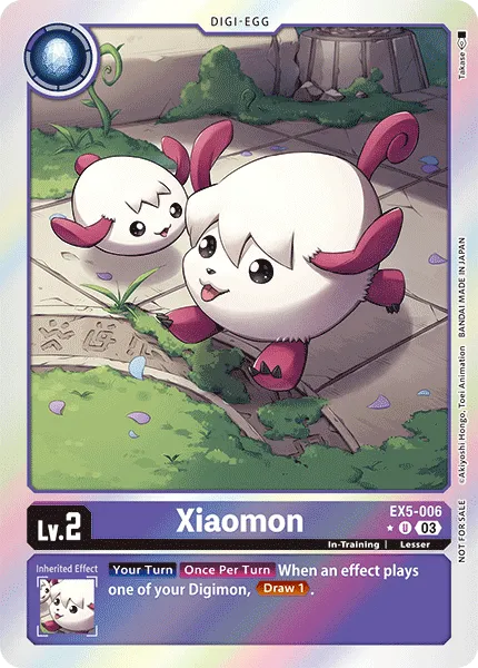 Xiaomon &mdash; Digimon Card Game card