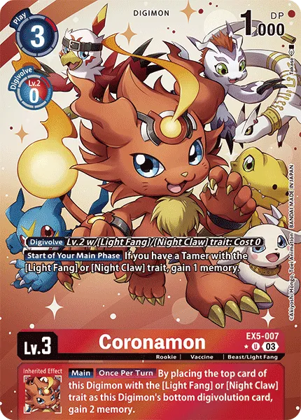 Coronamon &mdash; Digimon Card Game card