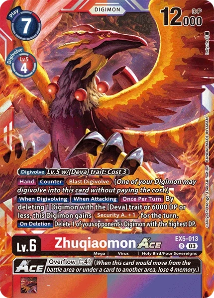 Zhuqiaomon ACE &mdash; Digimon Card Game card