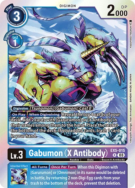 Gabumon (X Antibody) &mdash; Digimon Card Game card