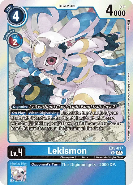 Lekismon &mdash; Digimon Card Game card
