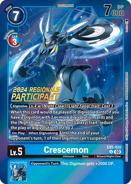 Crescemon &mdash; Digimon Card Game card