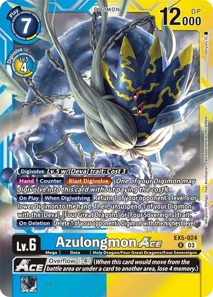 Azulongmon ACE &mdash; Digimon Card Game card