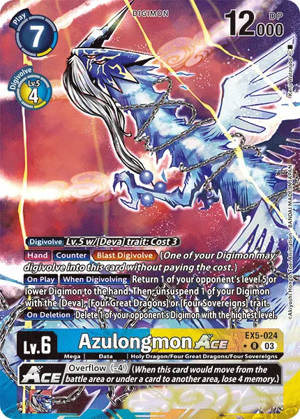 Azulongmon ACE &mdash; Digimon Card Game card