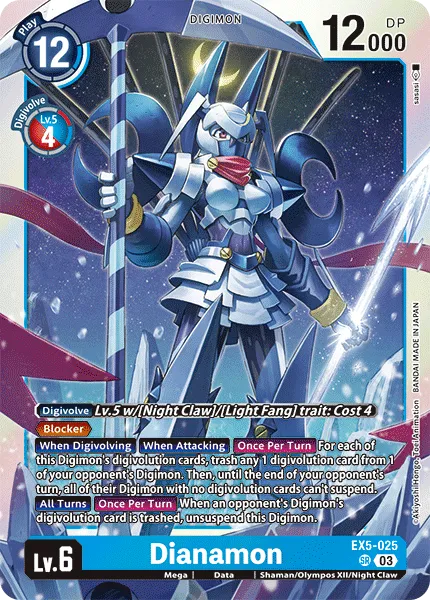 Dianamon &mdash; Digimon Card Game card