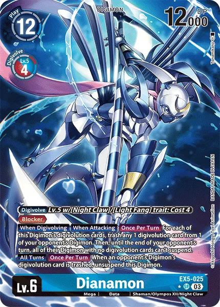 Dianamon &mdash; Digimon Card Game card