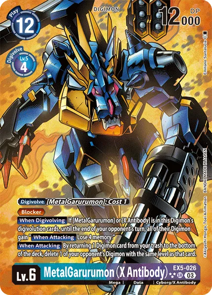 MetalGarurumon (X Antibody) &mdash; Digimon Card Game card