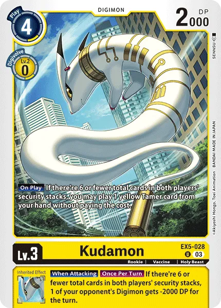 Kudamon &mdash; Digimon Card Game card